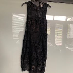 Black lace dress
